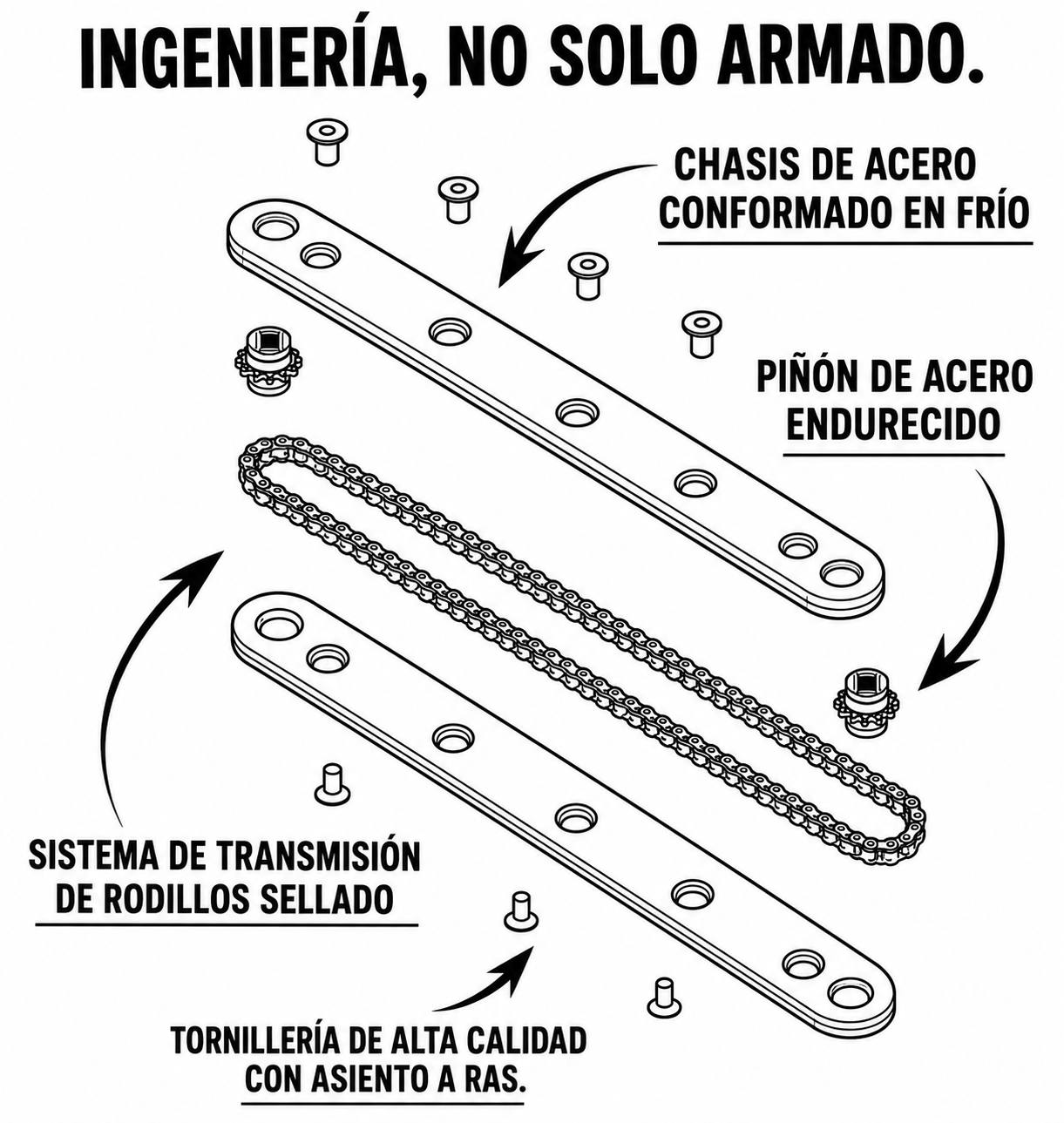 Exdrive™ - Set de Llave de Extensión y Adaptadores