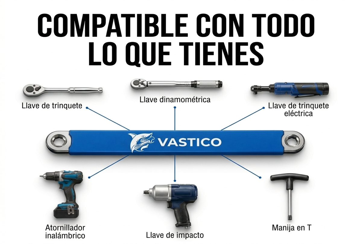 Exdrive™ - Set de Llave de Extensión y Adaptadores