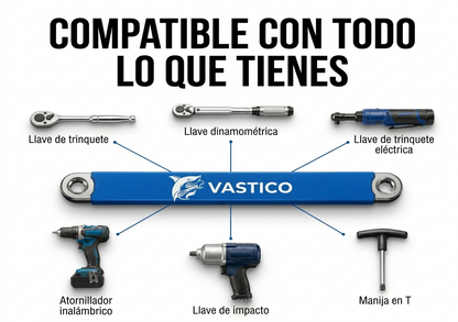 Exdrive™ - Set de Llave de Extensión y Adaptadores